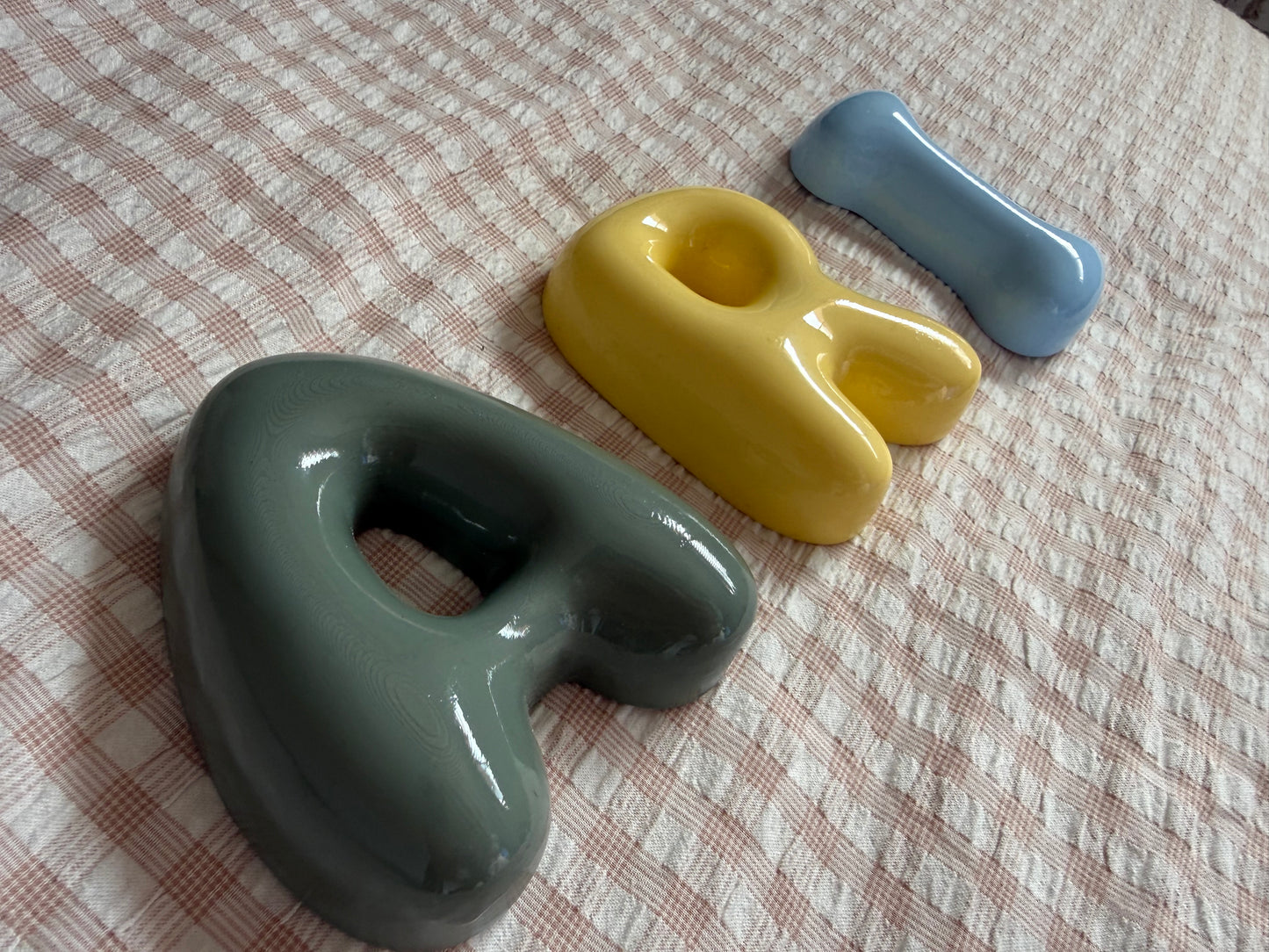 Coloured Letters with Signature Shine
