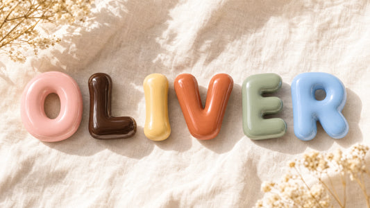Coloured Letters with Signature Shine